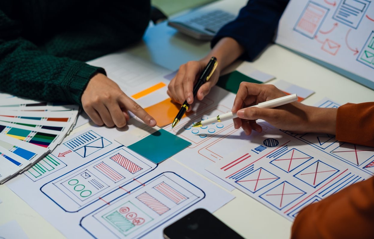 web designer meeting client
